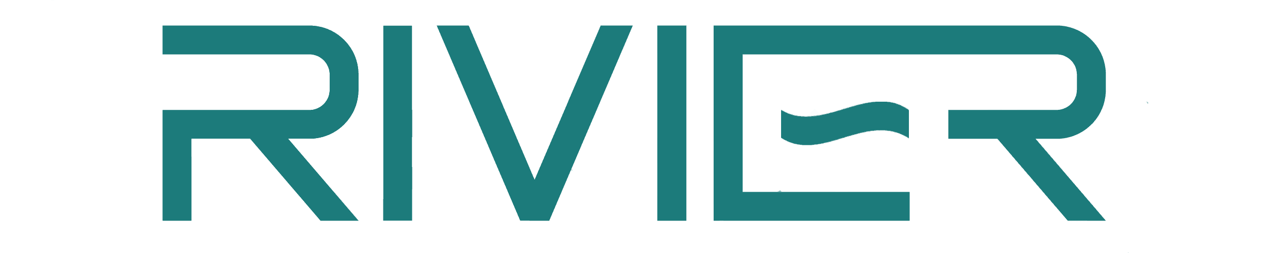 Logo Rivier - teal